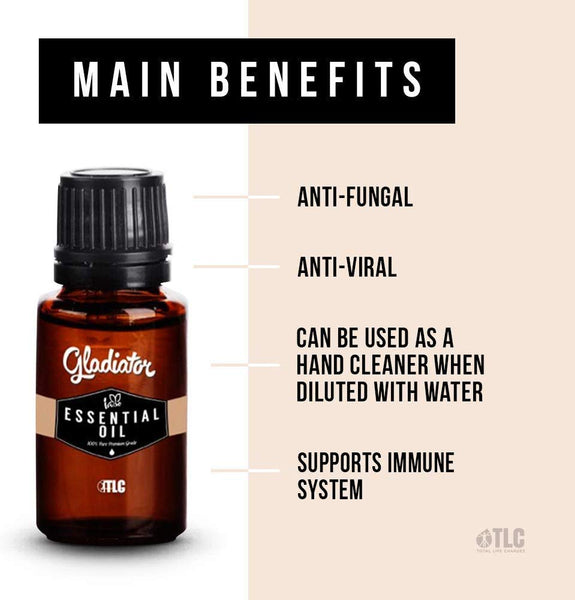 TLC Iaso Gladiator Essential Oil Blend 0.5 Fl Oz. | 15 Ml Bottle