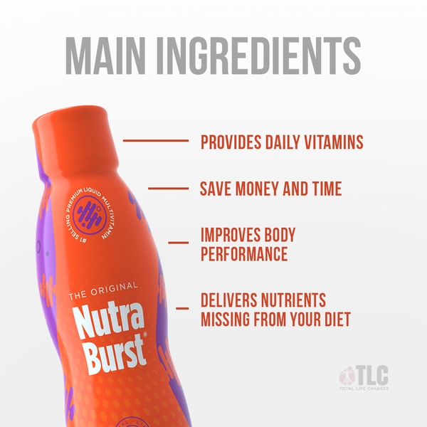 TLC Nutraburst Multivitamin Liquid 16 Fl. Oz 470 Ml (32 Servings) Packaging May Vary Between Old & New in 2019 …