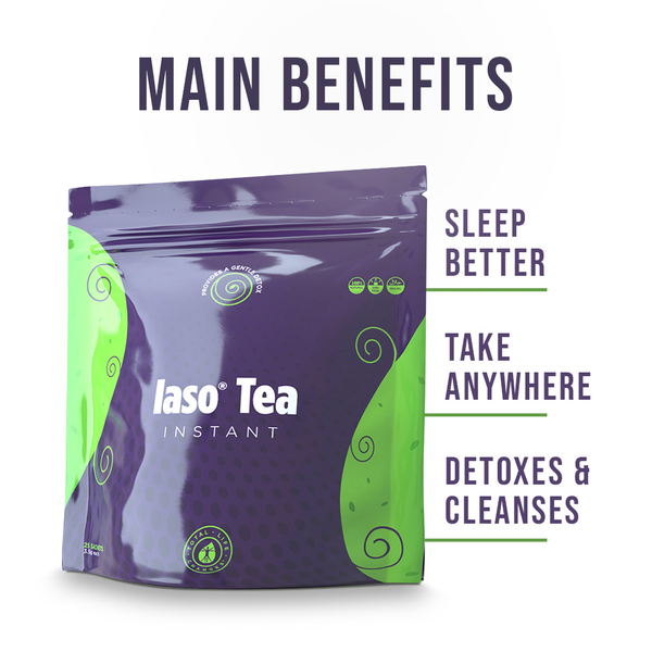 TLC Total Life Changes IASO Natural Detox Instant Herbal Tea (25 Sachets)
