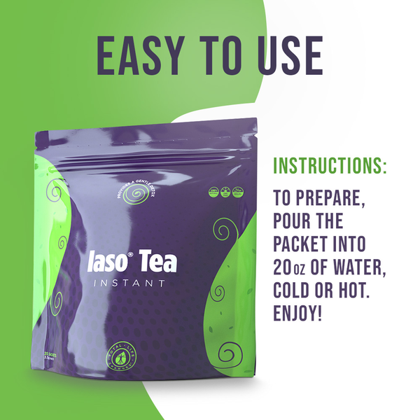 TLC Total Life Changes IASO Natural Detox Instant Herbal Tea (25 Sachets)