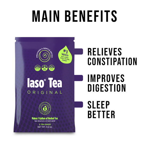 TLC Total Life Changes IASO Natural Herbal Detox Tea Bags - Single Pack (2 Tea Bags)