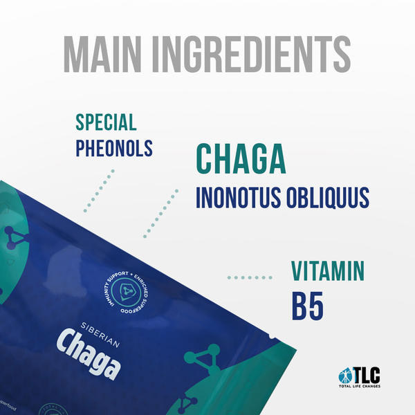 TLC IASO Chaga Siberian Supplement: 100% Pure Inonotus Obliquus Mushroom Extract. 90 Capsules - Packaging May Vary 2019