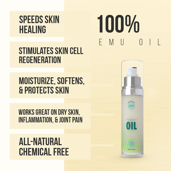 TLC IASO Pure Emu Oil: 100% Pure Natural Ingredients Carrier Oil 1Fl.Oz | 30 Ml