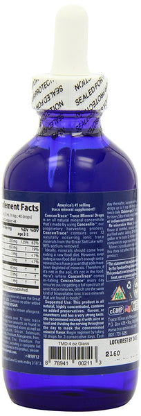 Trace Minerals Concentrace Trace Mineral Drops-Glass, 4-Ounce