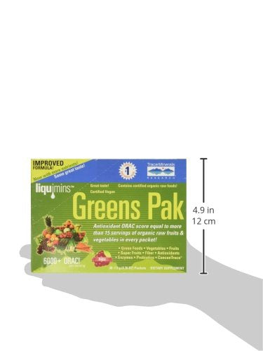 Trace Minerals Research PGG02 - Greens Pak, 30 Packets (Berry)