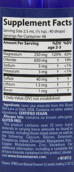 Trace Minerals Concentrace Trace Mineral Drops-Glass, 4-Ounce