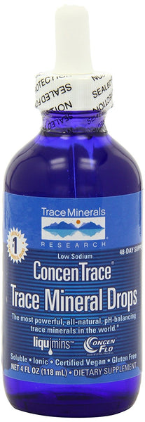 Trace Minerals Concentrace Trace Mineral Drops-Glass, 4-Ounce