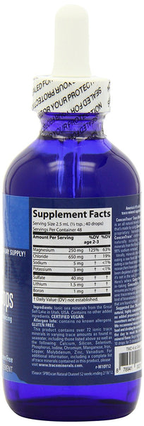 Trace Minerals Concentrace Trace Mineral Drops-Glass, 4-Ounce