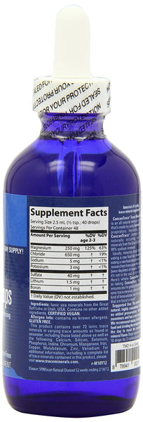 Trace Minerals Concentrace Trace Mineral Drops-Glass, 4-Ounce