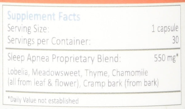 Natures Rite Sleep Apnea Relief All Natural Supplement