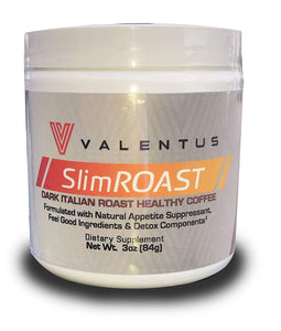 VALENTUS Slim Roast - Italian Dark Roast Coffee 3 Oz. Canister (24 Servings)