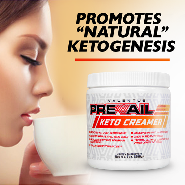 Valentus Prevail Keto Coffee Creamer: Mct Oil Powder 7 Oz | 20 Servings