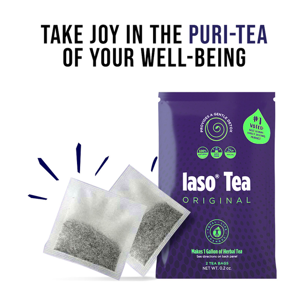 TLC Total Life Changes IASO Natural Herbal Detox Tea Bags - Single Pack (2 Tea Bags)