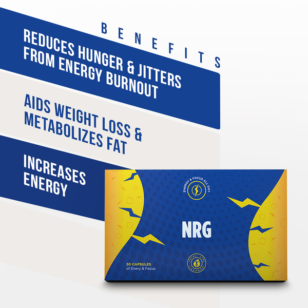 TLC - Natural Energy Boost and Weight Loss Supplement - NO Jitters - 30 Capsules