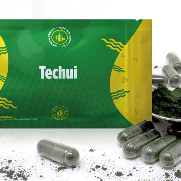 TLC IASO Techui: 100% Pure Spirulina Extract SuperFood Protein Supplement | 90 Capsules - Packaging May Vary 2019