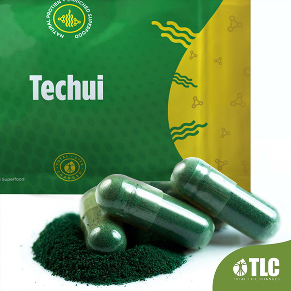 TLC IASO Techui: 100% Pure Spirulina Extract SuperFood Protein Supplement | 90 Capsules - Packaging May Vary 2019