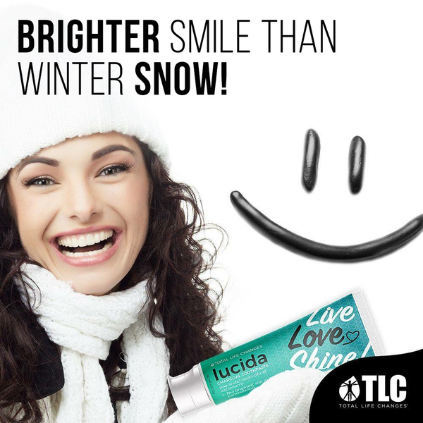 TLC Total Life Changes Lucida Charcoal Activated Toothpaste 4 Oz tube