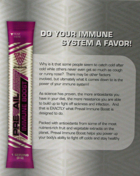 Prevail Immune Boost by Valentus - 24 Servings Packed with Antioxidants, Vitamins, minerals, to support immune health, 9g each …