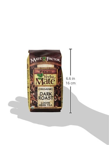 The Mate Factor Yerba Mate Energizing Mate & Grain Beverage, Dark Roast , 12 Ounce