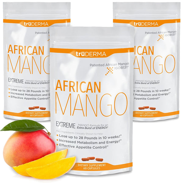 truDERMA Extreme African Mango Extract: Advanced Weight Loss Supplement Plus Pure Irvingia Gabonensis...