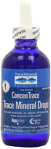 Trace Minerals Concentrace Trace Mineral Drops-Glass, 4-Ounce