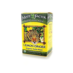 Mate Factor Organic Yerba Mate Lemon Ginger 20 Bag(S)