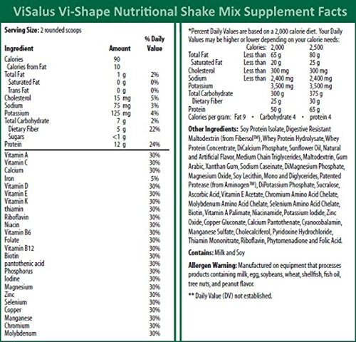 ViSalus Vi-Shape Nutritional Shake Mix (24 Serving Pouch) Sweet Cream –  Drakes Discounts