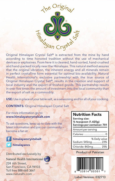 Original Himalayan Crystal Salt - Fine Granulated