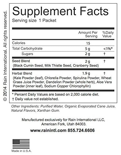 Rain CORE Antioxidant Dietary Supplement Boxes, 60 Sachets